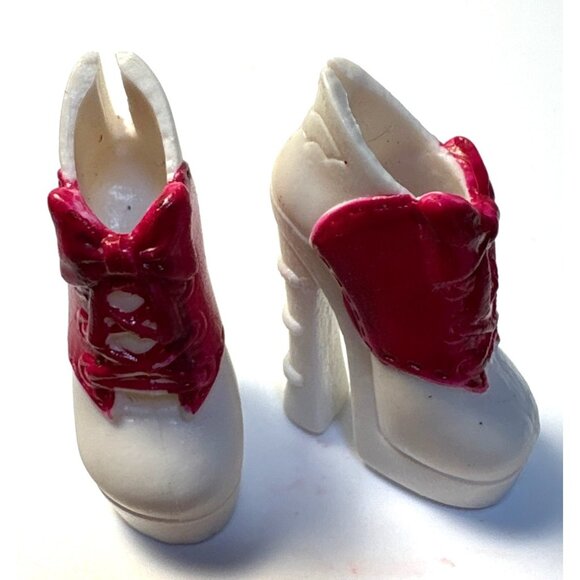 Monster High Shoes Draculaura Pink White Shoes Die-ner Mattel - Picture 5 of 5